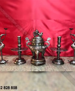 BỘ NGŨ SỰ 60 CẠO MÀU KHẢM 5 CHỮ VÀNG