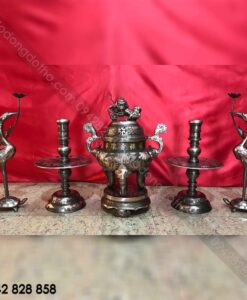 BỘ NGŨ SỰ 60 CẠO MÀU KHẢM 5 CHỮ VÀNG