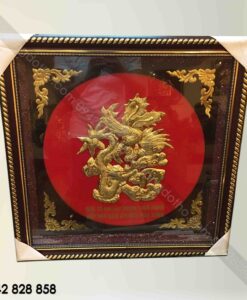 CHỮ ĐỨC HÓA RỒNG NỀN ĐỎ
