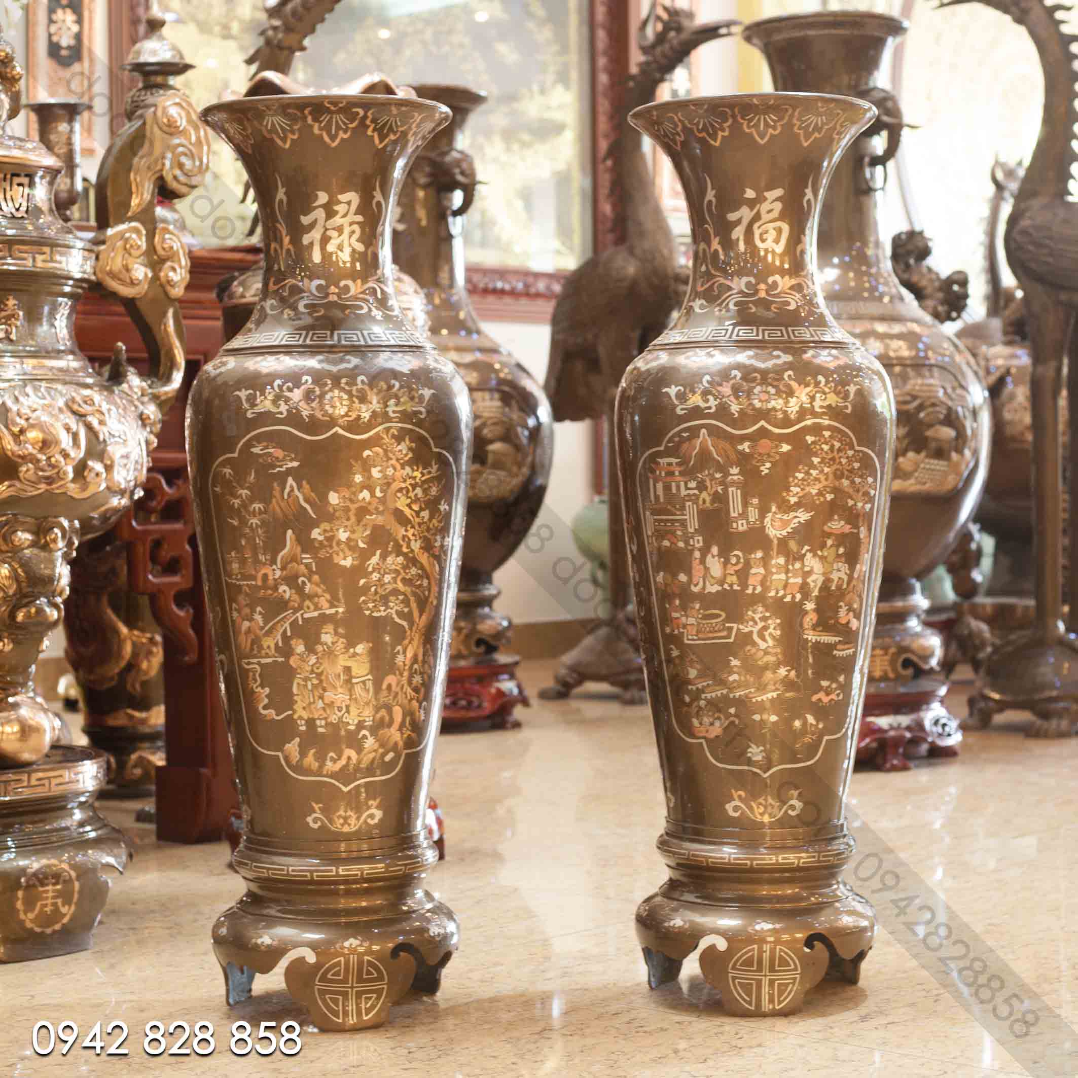 ĐÔI LỌ 1M2 KHẢM TAM KHÍ