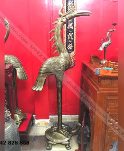 HẠC CƯỠI RÙA ĐỒNG ĐỎ 1M80