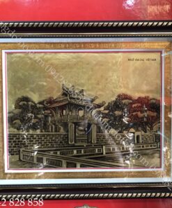 TRANH KHUÊ VĂN CÁC XƯỚC 50X60 QUÀ TẶNG ĐỘC ĐÁO
