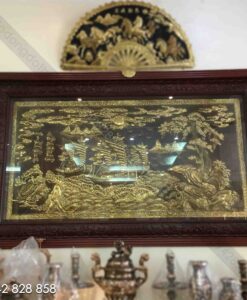 TRANH THUẬN BUỒM XUÔI GIÓ 2M50 x 1M50 KHUNG GỖ GỤ