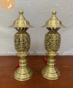 ĐÈN THỜ CAO 60CM ĐỒNG VÀNG