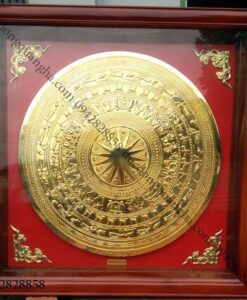 TRANH MẶT TRỐNG ĐỒNG VÀNG 70X70CM