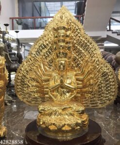 TƯỢNG THIÊN THỦ THIÊN NHÃN CAO 1M20 MẠ VÀNG 24K