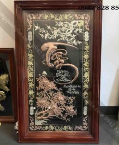 CHỮ TÂM THƯ PHÁP ĐỒNG ĐỎ