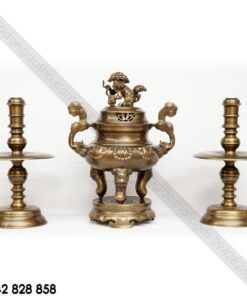 BỘ TAM SỰ 60 ĐỒNG VÀNG HUN NÂU GIẢ CỔ