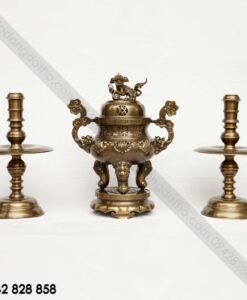 BỘ TAM SỰ 60 ĐỒNG VÀNG HUN NÂU ( PHÚC LỘC THỌ )