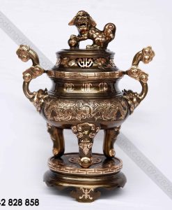 ĐỈNH RỒNG NỔI 50 ĐỒNG ĐỎ CẠO MÀU