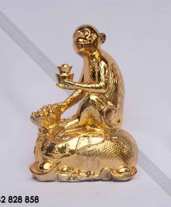 KHỈ NGỒI TRÊN TÚI TIỀN MẠ VÀNG