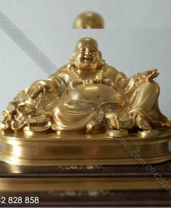 TƯỢNG DI LẶC NGỒI CẠNH TÚI TIỀN MẠ VÀNG
