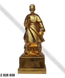 TƯỢNG TRẦN HƯNG ĐẠO MẠ VÀNG 24K CAO 50CM