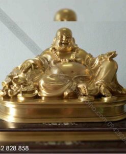 TƯỢNG DI LẶC NGỒI CẠNH TÚI TIỀN MẠ VÀNG