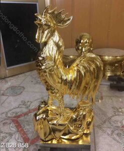 TƯỢNG GÀ MẠ VÀNG 9