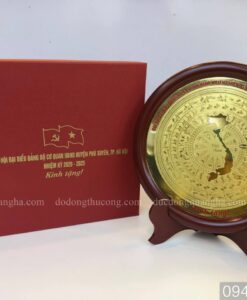 MẶT TRỐNG ĂN MÒN ĐỒNG VÀNG QUÀ TẶNG 10cm