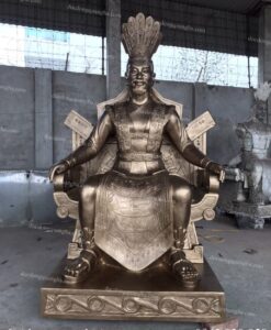 TƯỢNG VUA HÙNG CAO 2M ĐỒNG ĐỎ