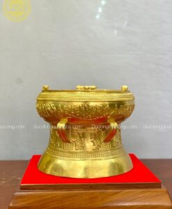 QUẢ TRỐNG 15CM THẾP VÀNG 9999