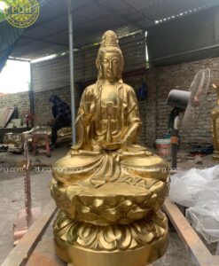 TƯỢNG PHẬT BÀ QUAN ÂM CAO 1,2M ĐỒNG VÀNG KATTUT