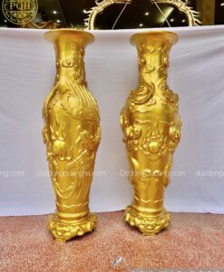 LỌ HOA 1M5 DÁT VÀNG 9999