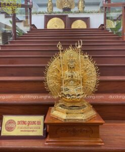 TƯỢNG PHẬT THIÊN THỦ THIÊN NHÃN MẠ VÀNG 24K