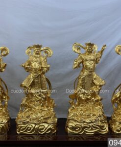 TƯỢNG TỨ ĐẠI THIÊN VƯƠNG THẾP VÀNG 9999
