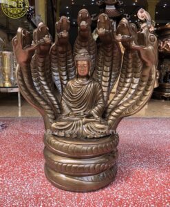 TƯỢNG PHẬT RẮN THẦN NAGA MÀU GIẢ CỔ