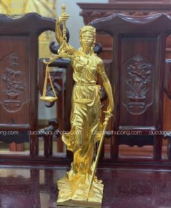 TƯỢNG PHẬT NỮ THẦN CÔNG LÝ DÁT VÀNG 9999