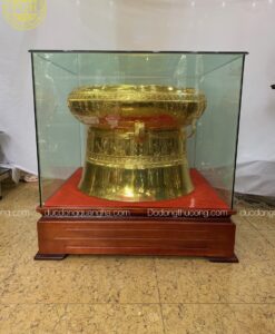 QUẢ TRỐNG ĐỒNG MẠ VÀNG 24K ĐƯỜNG KÍNH 50CM