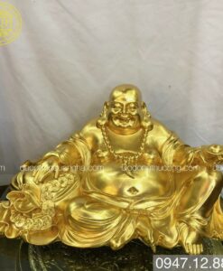 TƯỢNG DI LẶC DỰA BỊ THẾP VÀNG 9999