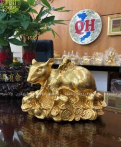 CHUỘT ĐÀN NẰM TIỀN DÁT VÀNG 9999