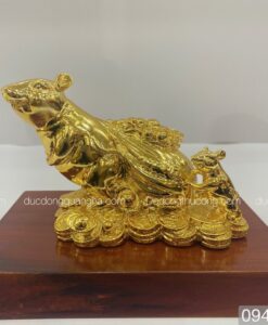 CHUỘT ĐÀN TÚI VÀNG DÁT VÀNG 9999