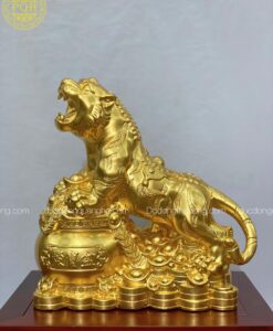HỔ ĐỨNG HŨ TIỀN DÁT VÀNG 9999