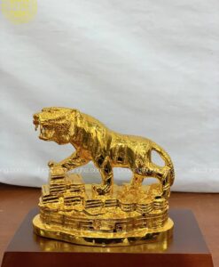 HỔ ĐỨNG THỎI VÀNG MẠ VÀNG 24K