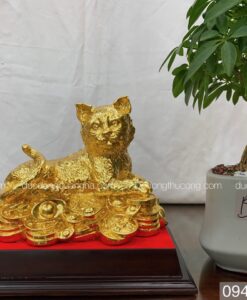 MÈO NẰM TIỀN DÁT VÀNG 9999