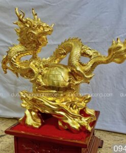 RỒNG ÔM ĐỊA CẦU DÁT VÀNG 9999
