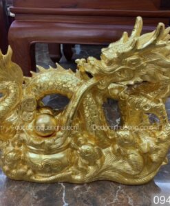 RỒNG NHẢ NGỌC TO DÁT VÀNG 9999