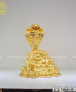 RẮN GIÁP NGỌC TO DÁT VÀNG 9999