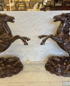 NGỰA HÍ ĐỒNG ĐỎ CAO 1M GIẢ CỔ