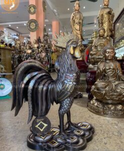 GÀ GIẪM TIỀN KHẢM NGŨ SẮC TO