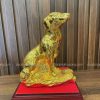 TƯỢNG CHÓ MẠ VÀNG 24K