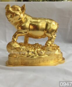 LỢN GIẪM TIỀN DÁT VÀNG 9999