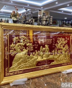 TRANH MỪNG THỌ BÀ DÁT VÀNG 9999