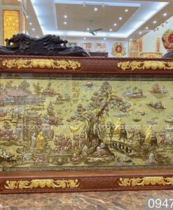 TRANH VINH QUY BÁI TỔ KHẢM TAM KHÍ