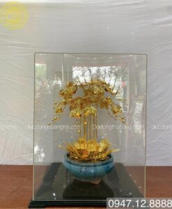 CHẬU LAN 10 CÀNH MẠ VÀNG 24K