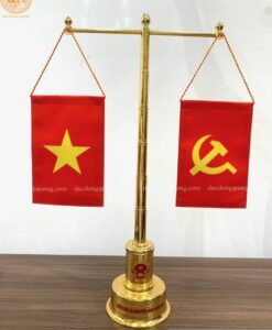 CỘT CỜ BỆ TRÒN DÁT VÀNG 9999