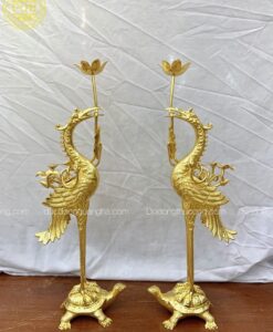 HẠC 60CM ĐỒNG VÀNG THẾP VÀNG 9999