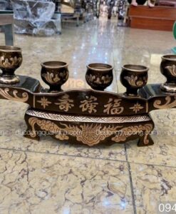 NGAI 5 CHÉN ĐỒNG ĐỎ CẠO MÀU