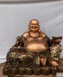 TƯỢNG DI LẠC ĐỒNG ĐỎ MÀU PHỚT NỈ