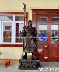 TƯỢNG QUAN VÂN TRƯỜNG CAO 2M GIẢ CỔ